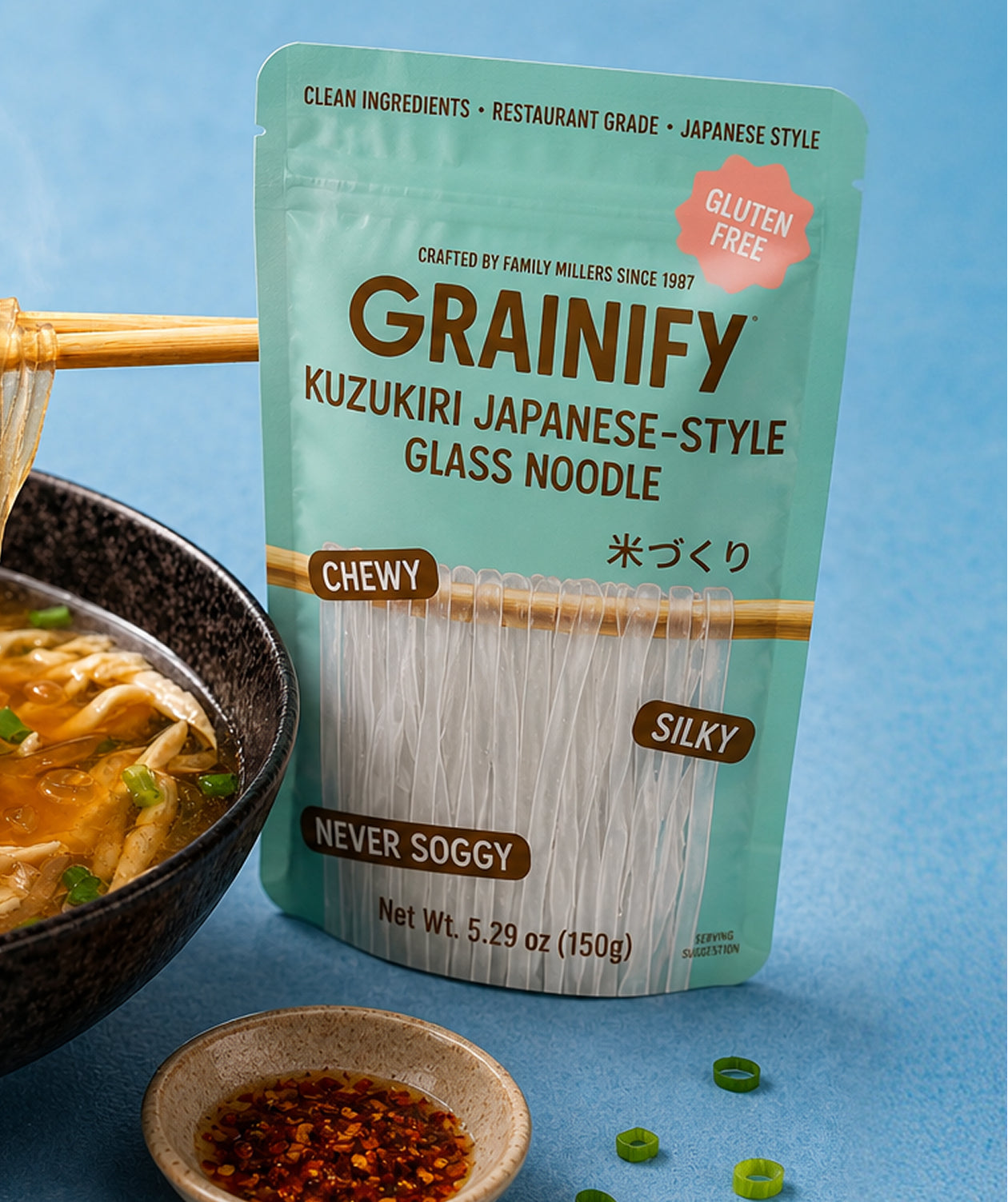 Gluten-Free Kuzukiri Japanese Glass Noodles