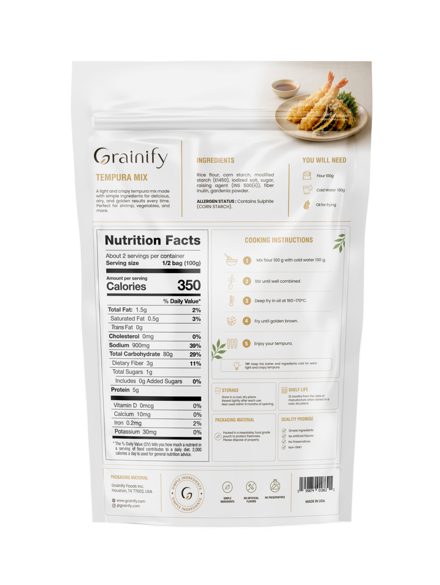 Tempura Mix front pouch
